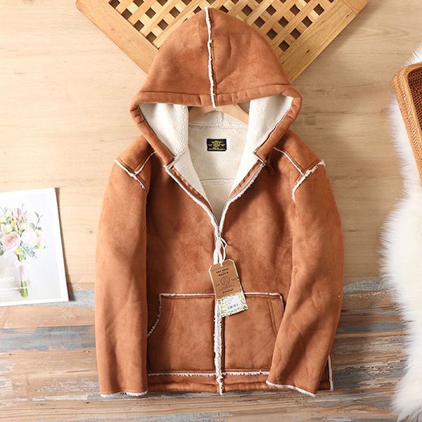 2021 winter women men jackets new fashion stand collar long sleeve patchwork suede lambs wool cuff pocket decoration casual leather jacket, Black;brown
2021 winter women men jackets new fashion stand collar long sleeve patchwork suede lambs wool cuff pocket decoration casual leather jacket, Black;brown