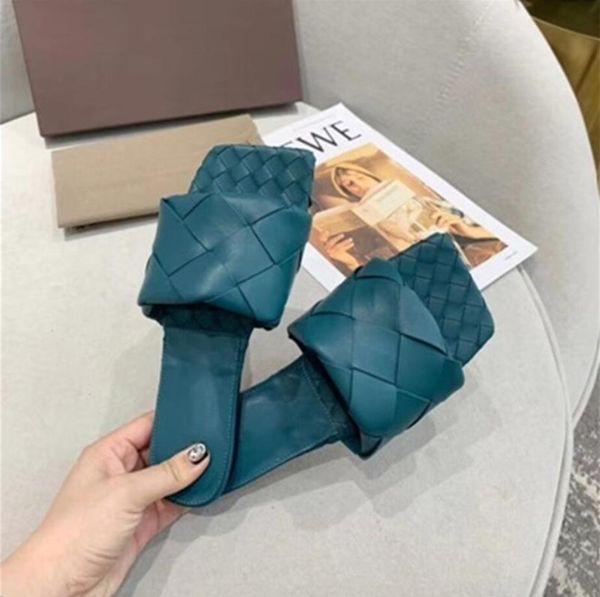 fashion women high heels lido sandals summer slipper woven leather flat mules squared sole lido slides sandal party shoes with box, Black
fashion women high heels lido sandals summer slipper woven leather flat mules squared sole lido slides sandal party shoes with box, Black