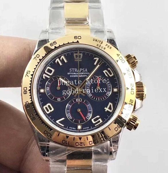luxury men's chronograph watch mens automatic cal.4130 blue dial watches 18k gold bracelet men eta cosmograph 116503 sapphire wristwatc, Slivery;brown
luxury men's chronograph watch mens automatic cal.4130 blue dial watches 18k gold bracelet men eta cosmograph 116503 sapphire wristwatc, Slivery;brown