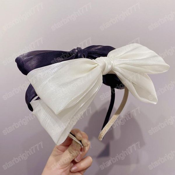fashion women's headwear big bowknot mesh hairband solid color hair hoop headband spring summer hair accessories, Slivery;white
fashion women's headwear big bowknot mesh hairband solid color hair hoop headband spring summer hair accessories, Slivery;white