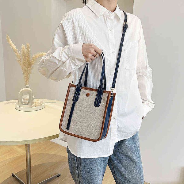 women's canvas casual tote large capacity bag female designer shoulder fashion shopping travel handbags for mall shop g220712
women's canvas casual tote large capacity bag female designer shoulder fashion shopping travel handbags for mall shop g220712