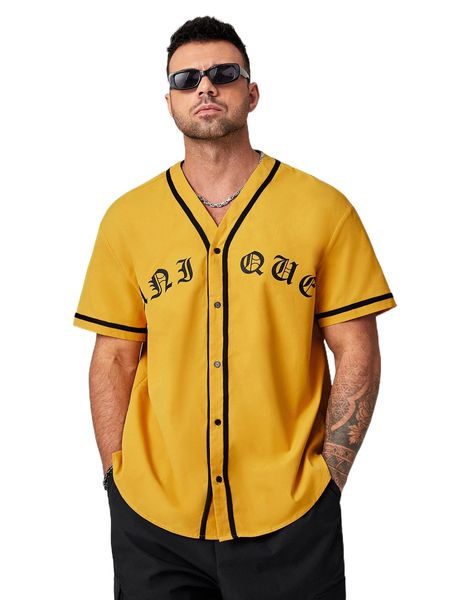 extended sizes men letter graphic contrast tape shirt w1my#, White;black
extended sizes men letter graphic contrast tape shirt w1my#, White;black