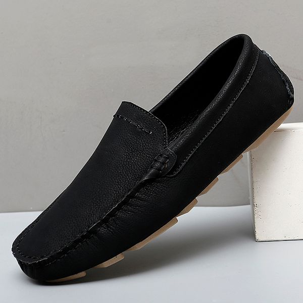 man shoes leather genuine mens moccasin fashion leather loafers men luxury big size 38-47 male casual footwear lightweight soft, Black
man shoes leather genuine mens moccasin fashion leather loafers men luxury big size 38-47 male casual footwear lightweight soft, Black