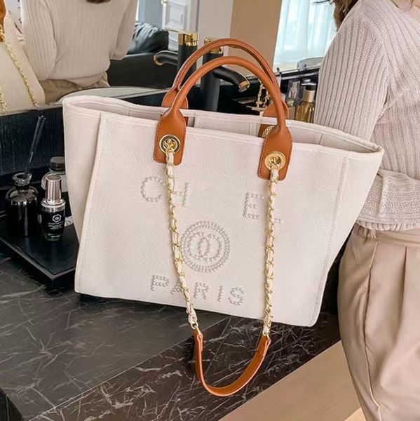 classic designer fashion beach bags tote label luxury pearl evening bag portable large capacity female canvas handbag brand women handbags l
classic designer fashion beach bags tote label luxury pearl evening bag portable large capacity female canvas handbag brand women handbags l