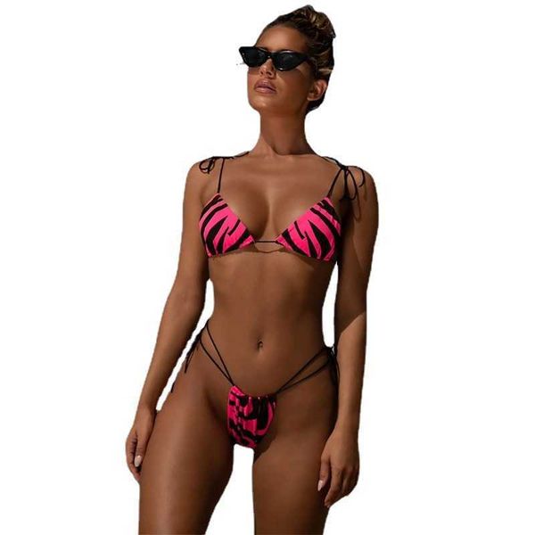 2022 new bikini three-point bandage striped bikini swimsuit, White;black
2022 new bikini three-point bandage striped bikini swimsuit, White;black