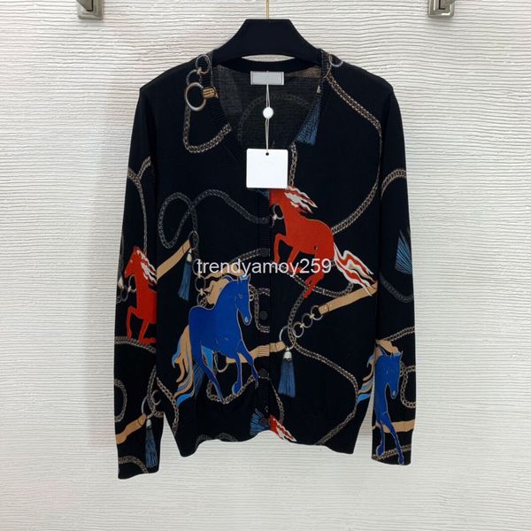 women's knits & tees 70% wool blend chain ring buckle horse print v-neck long sleeve knitted cardigan thin coat, White
women's knits & tees 70% wool blend chain ring buckle horse print v-neck long sleeve knitted cardigan thin coat, White