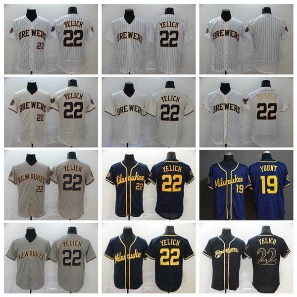 xflsp 2020 men baseball 22 christian yelich jersey 19 robin yount flexbase pinstripe cool base navy blue white grey all stitched good qualit, Black
xflsp 2020 men baseball 22 christian yelich jersey 19 robin yount flexbase pinstripe cool base navy blue white grey all stitched good qualit, Black