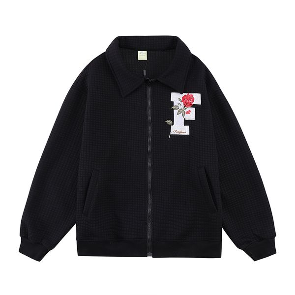 letter back embroidery lapel autumn jackets for men zipper solid color hip hop casual windbreaker coat, Black;brown
letter back embroidery lapel autumn jackets for men zipper solid color hip hop casual windbreaker coat, Black;brown