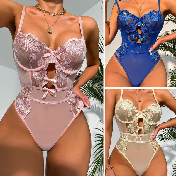 women lingerie ladies sleepwear sleeveless jumpsuit underwear lace v-neck one-piece nightwear lace mesh embroidered butterfly bodysuit, Black;red
women lingerie ladies sleepwear sleeveless jumpsuit underwear lace v-neck one-piece nightwear lace mesh embroidered butterfly bodysuit, Black;red