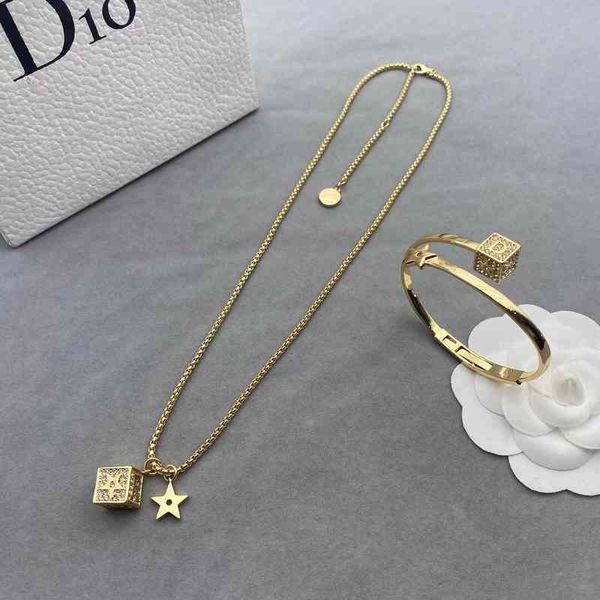 21 year new cool wind dice pendant star necklace female fashion versatile open bracelet jewelry, Black
21 year new cool wind dice pendant star necklace female fashion versatile open bracelet jewelry, Black