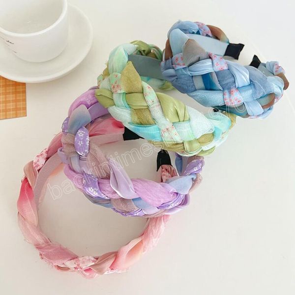 fashion women headband wide side handmade braided hairband patchwork vintage turban girls autumn hair accessories, Slivery;white
fashion women headband wide side handmade braided hairband patchwork vintage turban girls autumn hair accessories, Slivery;white