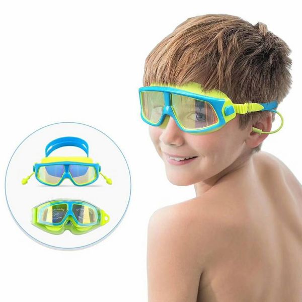 large frame fog proof waterproof glasses for swimming transparent electroplating children's swimming mirror
large frame fog proof waterproof glasses for swimming transparent electroplating children's swimming mirror