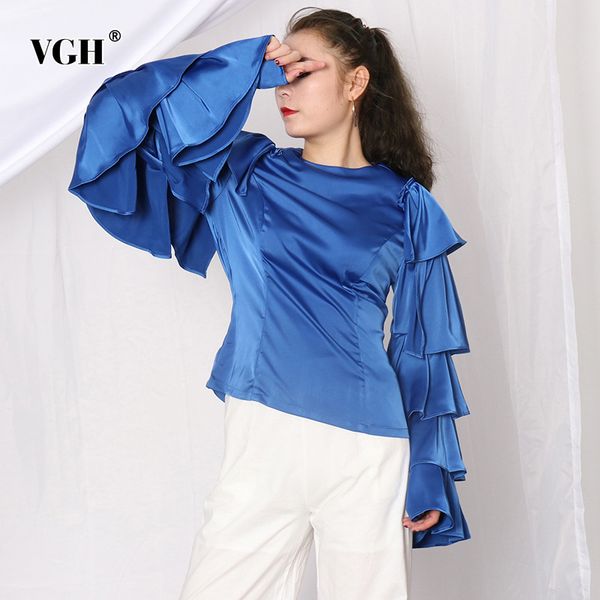 casual patchwork ruffle blouse for women o neck long sleeve solid red shirt female spring fashion clothing style 210507, White
casual patchwork ruffle blouse for women o neck long sleeve solid red shirt female spring fashion clothing style 210507, White