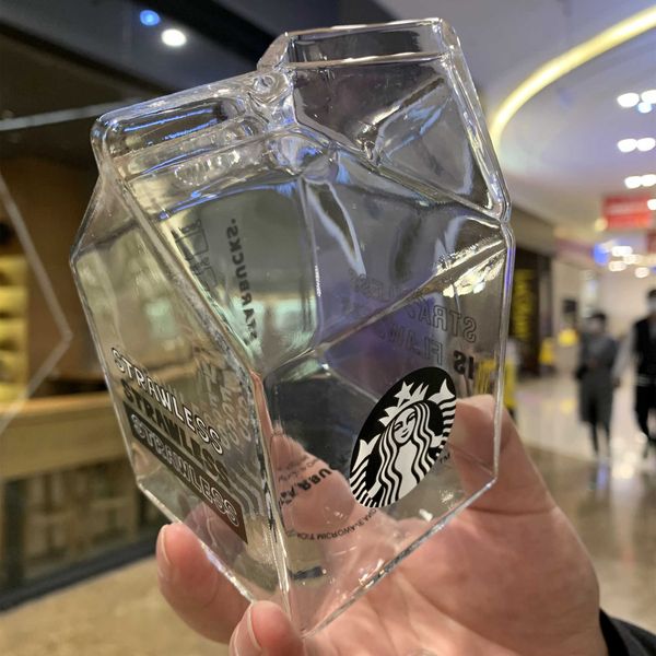 starbucks environmental protection season creative milk box small house simple cold extract coffee straw glass 400ml
starbucks environmental protection season creative milk box small house simple cold extract coffee straw glass 400ml