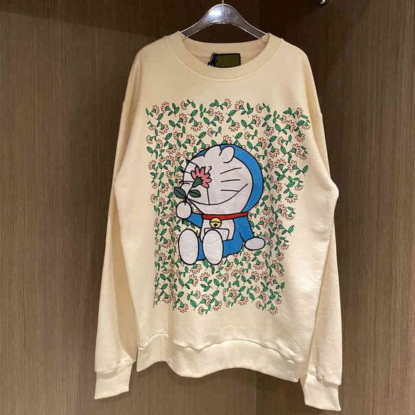 2022 factory wholesale new + high version early autumn robot embroidery printing loose round neck sweater long sleeve top, Black
2022 factory wholesale new + high version early autumn robot embroidery printing loose round neck sweater long sleeve top, Black