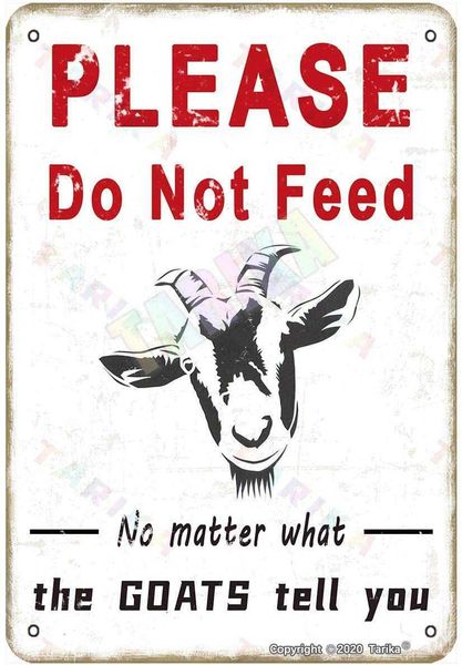 please do not feed the goats for home,outdoor,club,farmhouse,bars,pubs,man cave metal vintage tin sign wall decoration 12x8 inches
please do not feed the goats for home,outdoor,club,farmhouse,bars,pubs,man cave metal vintage tin sign wall decoration 12x8 inches