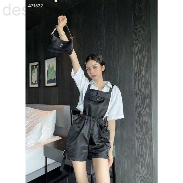 casual dresses designer p family 22ss spring and summer sling nylon pocket jumpsuit hoxe, Black;gray
casual dresses designer p family 22ss spring and summer sling nylon pocket jumpsuit hoxe, Black;gray