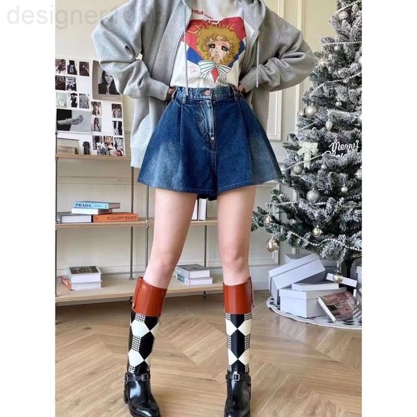 women's jeans designer 22ss spring and summer new products niche design trendy br wide leg denim shorts casual versatile essential pant, Blue
women's jeans designer 22ss spring and summer new products niche design trendy br wide leg denim shorts casual versatile essential pant, Blue