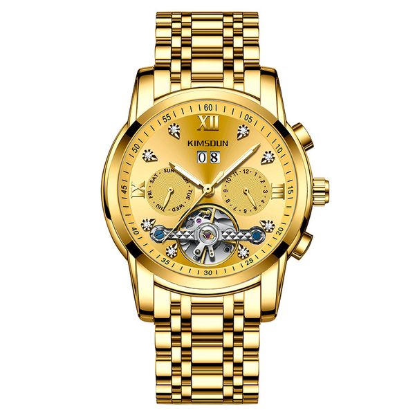 diamond-inlaid tourbillon hollow out automatic mechanical watch waterproof men's watch explosion gift e6, Slivery;brown
diamond-inlaid tourbillon hollow out automatic mechanical watch waterproof men's watch explosion gift e6, Slivery;brown