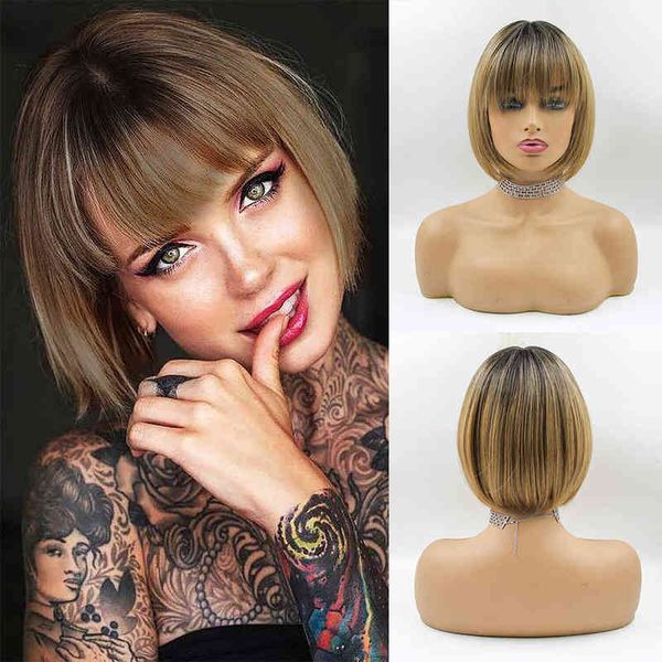 ombre black brown bob synthetic wigs with bangs short straight wig heat resistant cosplay party daily hair 220622
ombre black brown bob synthetic wigs with bangs short straight wig heat resistant cosplay party daily hair 220622