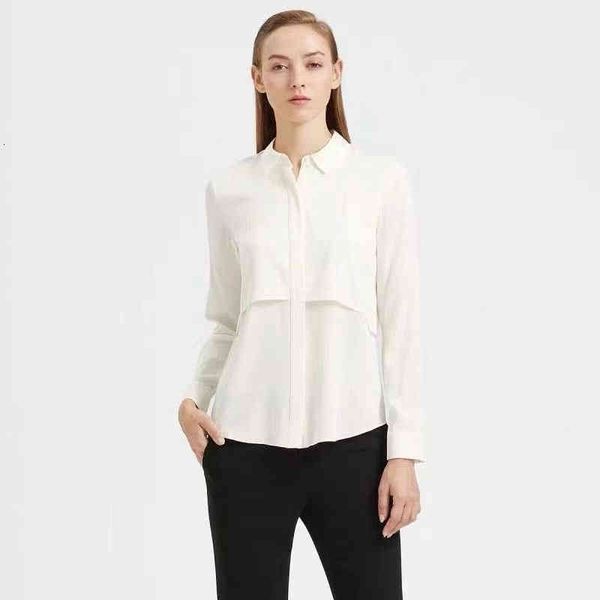 women's polos spring and summer double layered vertical temperament suit collar versatile solid color blouse, White
women's polos spring and summer double layered vertical temperament suit collar versatile solid color blouse, White