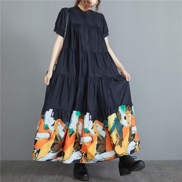 arrival french style patchwork dresses print street wear fashion chic girls summer blouse dress women casual, Black;gray
arrival french style patchwork dresses print street wear fashion chic girls summer blouse dress women casual, Black;gray