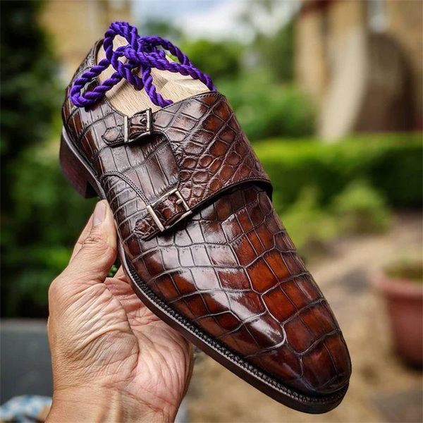 monk shoes men pu solid color classic fashion business casual wedding crocodile pattern double buckle dress shoes cp063, Black
monk shoes men pu solid color classic fashion business casual wedding crocodile pattern double buckle dress shoes cp063, Black