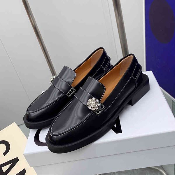 dress shoes style diamond button open bead cowhide round head lefu shoes british casual small leather and lazy, Black 
dress shoes style diamond button open bead cowhide round head lefu shoes british casual small leather and lazy, Black