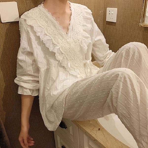 spring autumn cotton vneck cardigan womens pajamas sets sweet female long sleeve kimono pyjamas loose sleepwear suits y200425, Black;red
spring autumn cotton vneck cardigan womens pajamas sets sweet female long sleeve kimono pyjamas loose sleepwear suits y200425, Black;red