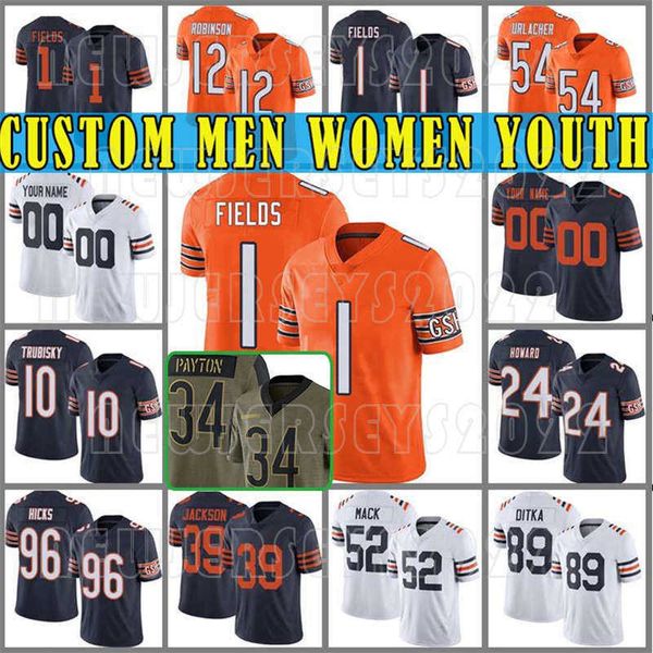 custom 52 khalil mack 1 justin fields chicagos men bear football jerseys marquise goodwin women allen robinson ii cole kmet youth mike 14, Black
custom 52 khalil mack 1 justin fields chicagos men bear football jerseys marquise goodwin women allen robinson ii cole kmet youth mike 14, Black