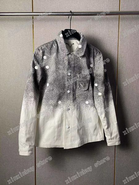 22ss mens women designers denim jackets gradient star lapel neck streetwear coats outerwear long sleeve men clothing black s-xl, Black;brown
22ss mens women designers denim jackets gradient star lapel neck streetwear coats outerwear long sleeve men clothing black s-xl, Black;brown