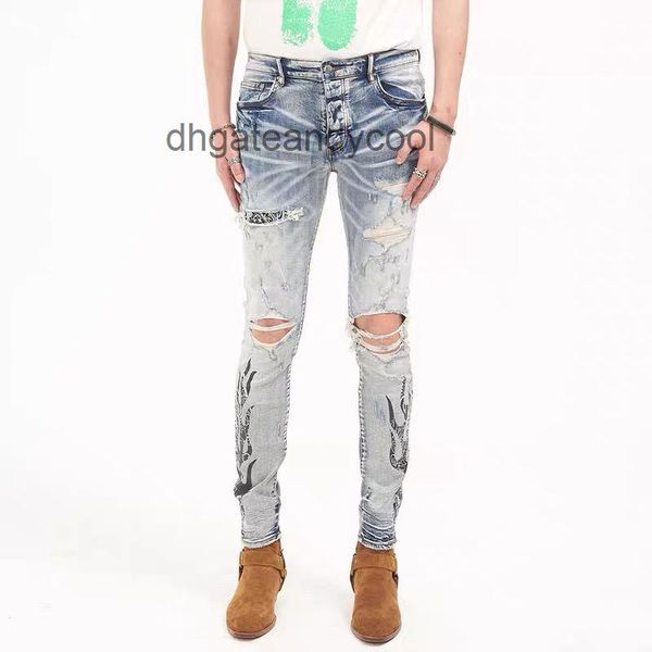 jeans amirs designer jean mens pant ch high street tide brand washing water used blue cow hole sticker flame cashew flower print slim fi
jeans amirs designer jean mens pant ch high street tide brand washing water used blue cow hole sticker flame cashew flower print slim fi