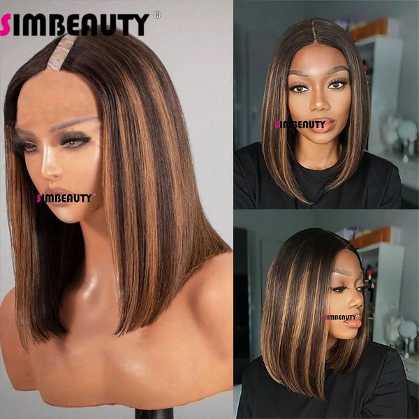 highlight brown bob straight v part wigs 100% human hair wig middle open unprocessed peruvian ombre blonde u shape full machine, Black
highlight brown bob straight v part wigs 100% human hair wig middle open unprocessed peruvian ombre blonde u shape full machine, Black