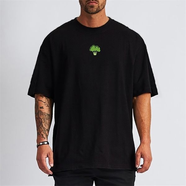 vegetable broccoli design gym clothing mesh fitness oversized t shirt mens outdoor hip hop streetwear loose half sleeve tshirt 220621, Gray
vegetable broccoli design gym clothing mesh fitness oversized t shirt mens outdoor hip hop streetwear loose half sleeve tshirt 220621, Gray