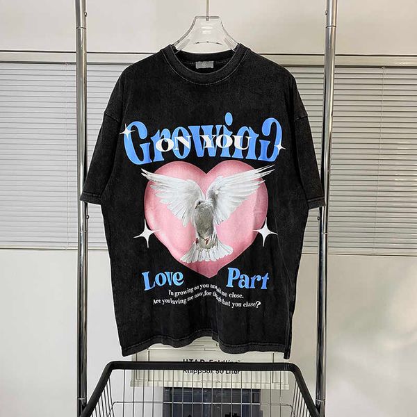 men's t-shirts american retro small crowd tide brand love dove print round neck men's and women's short sleeve washing used h, White;black
men's t-shirts american retro small crowd tide brand love dove print round neck men's and women's short sleeve washing used h, White;black