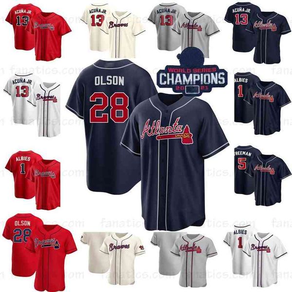 red 28 matt olson jerseys 13 ronald acuna jr. 7 dansby swanson jorge soler deion sanders 27 austin riley 1 ozzie albies jones baseball, Black
red 28 matt olson jerseys 13 ronald acuna jr. 7 dansby swanson jorge soler deion sanders 27 austin riley 1 ozzie albies jones baseball, Black