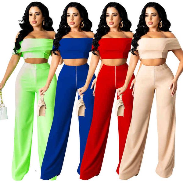 women's two piece pants sz8133 women's chest wrapped open back wide leg pants one shoulder zipper fashion 2-piece set summer dxxe, White
women's two piece pants sz8133 women's chest wrapped open back wide leg pants one shoulder zipper fashion 2-piece set summer dxxe, White
