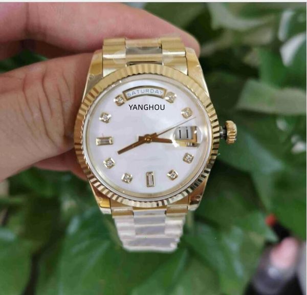 bp maker watches 128238 36mm day-date pearl mother diamonds dial 18k gold cal.2813 2836 3255 movement mechanical automatic watch men's, Slivery;brown
bp maker watches 128238 36mm day-date pearl mother diamonds dial 18k gold cal.2813 2836 3255 movement mechanical automatic watch men's, Slivery;brown