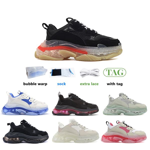 2022 clear sole white running shoes man and woman beige grey rainble pink fluorescence black pink transparent
2022 clear sole white running shoes man and woman beige grey rainble pink fluorescence black pink transparent