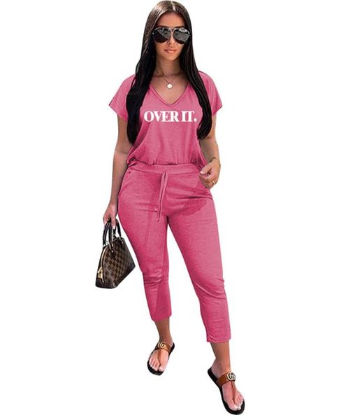 t shirt women summer tracksuits casual two piece sets over it letter printed trousers daily outfits pants set aa, Gray
t shirt women summer tracksuits casual two piece sets over it letter printed trousers daily outfits pants set aa, Gray
