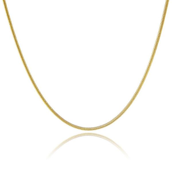 pendant necklaces 1.2mm 24k pure gold color chains necklace snake chain for men women luxury wedding jewelry high quality, Silver
pendant necklaces 1.2mm 24k pure gold color chains necklace snake chain for men women luxury wedding jewelry high quality, Silver