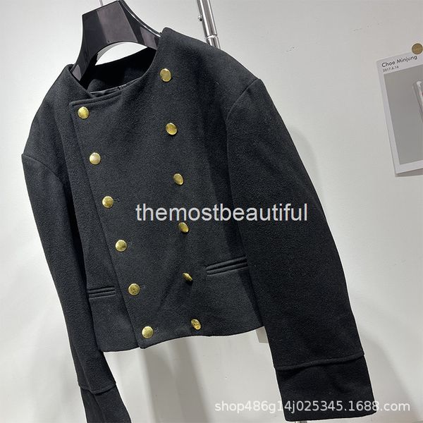 women's wool & blends ce autumn winter small fragrance light luxury wool jacket carriage double row button cashmere short black coat
women's wool & blends ce autumn winter small fragrance light luxury wool jacket carriage double row button cashmere short black coat
