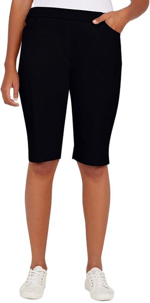 dunner women's slim fit comfort stretch tummy control bermuda pull-on short o775#, White;black
dunner women's slim fit comfort stretch tummy control bermuda pull-on short o775#, White;black