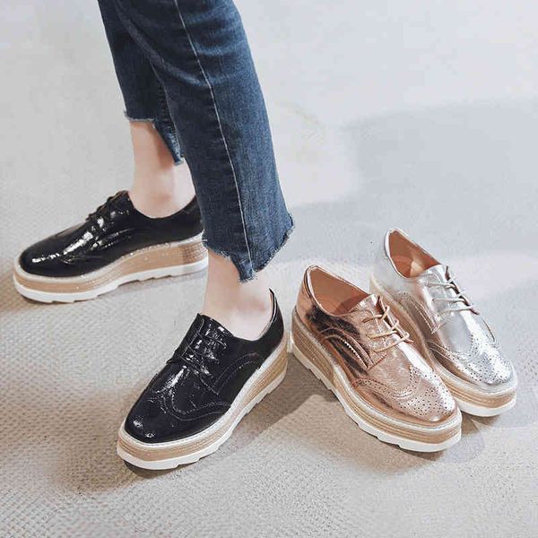 dress shoes hollow out full brogues women gold/silver bright leather platform square toe oxford flats creepers espadrilles p4gy, Black
dress shoes hollow out full brogues women gold/silver bright leather platform square toe oxford flats creepers espadrilles p4gy, Black