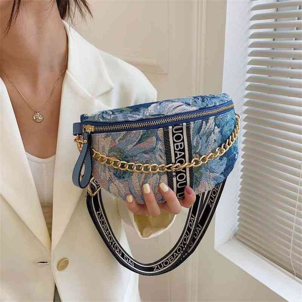 70% factory online sale contrast dumpling broadband simple chain waist single shoulder bag
70% factory online sale contrast dumpling broadband simple chain waist single shoulder bag