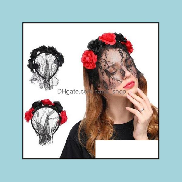 headbands hair jewelry women girls artificial rose flower half lace veil mask headband vintage halloween xmas hoop masquerade party cos, Silver
headbands hair jewelry women girls artificial rose flower half lace veil mask headband vintage halloween xmas hoop masquerade party cos, Silver
