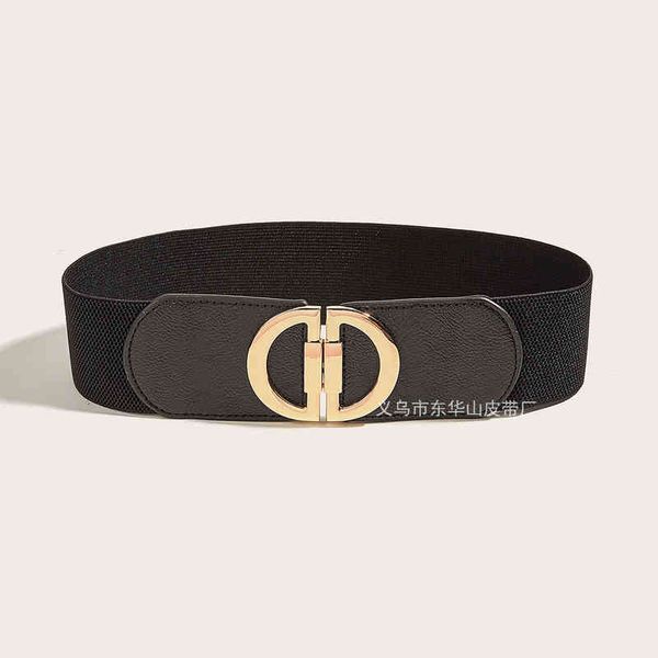 black women's gold double buckle waist elastic thin dress accessories waistluxury brand ladies fashion trend belt 2022 new, Black;brown
black women's gold double buckle waist elastic thin dress accessories waistluxury brand ladies fashion trend belt 2022 new, Black;brown