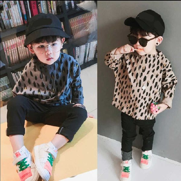 boy tshirts kids spring autumn t-shirts clothes children t shirts for baby boys long sleeve panther leopard print girls, Blue 
boy tshirts kids spring autumn t-shirts clothes children t shirts for baby boys long sleeve panther leopard print girls, Blue