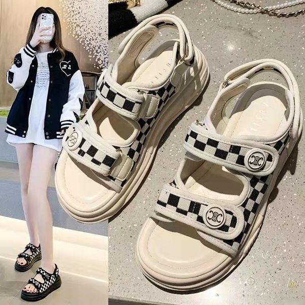 summer women sandals designers sandals fashion slippers flat thick bottom scuffs magic tape casual roman beach shoes 35-40, Black
summer women sandals designers sandals fashion slippers flat thick bottom scuffs magic tape casual roman beach shoes 35-40, Black