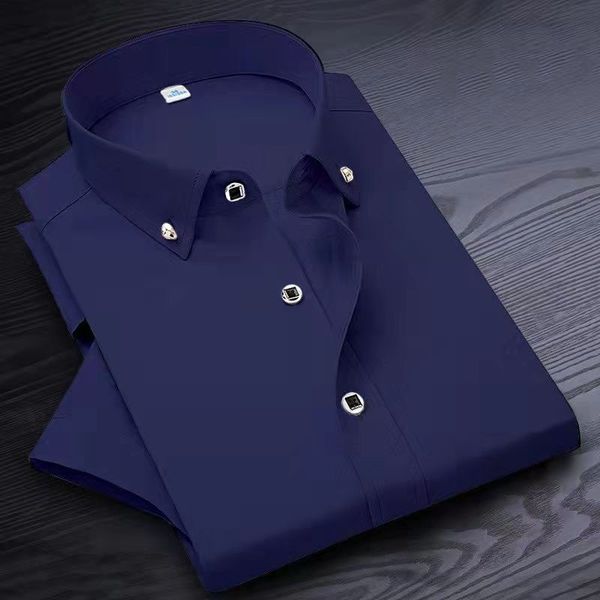 summer business affairs half sleeved shirt coverall drill buckle large size short sleeve shirt man, White;black
summer business affairs half sleeved shirt coverall drill buckle large size short sleeve shirt man, White;black